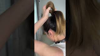 High volume ponytail hairstyle hack. #hairhacks #trendinghacks #trendinghair