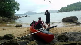 Passeio de caiaque do Saco da Ribeira à praia do Flamengo | Ubatuba SP