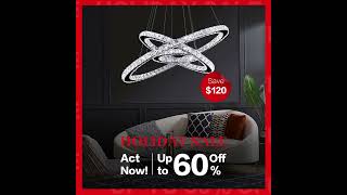 Massive Holiday Discounts! Crystal Chandeliers Up to 70% OFF!