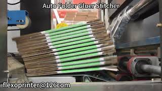 Auto Folder Gluer Stitcher / Фальцевально-склеечная линия гофротары AFGM-2400. До 9000 шт в час