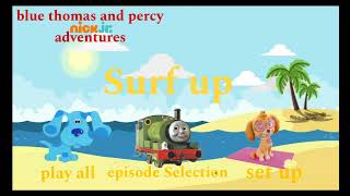 blue thomas and percy nick jr Adventures/Surf up/dvd