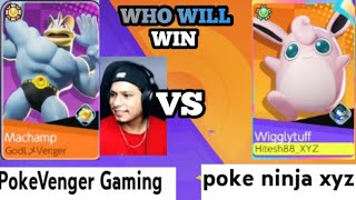 gold badge machamp vs green badge wiggly.me vs @PokeVenger who will win