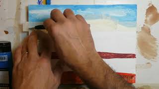 landscape #2// Easy acrylic painting for beginners / Painting Tutorial / منظره شماره ۲