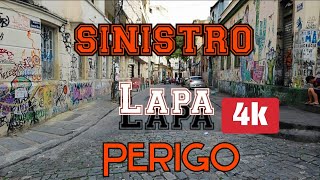 walking-4k Rua perigosa da lapa 🚫 lugar sinistro do Rio de Janeiro.