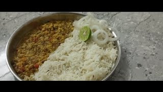 DAAL CHAWAL RECIPE,swadisht or sehatmand moong daal or sabut basmati rice