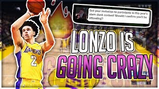 LONZO BALL IS UNSTOPPABLE | DUNK CONTEST INVITATION - NBA 2K18 - MyCareer