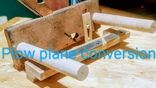 Shoulder plane to plow plane conversion. Part I