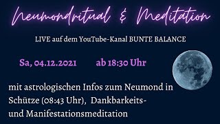 Neumond im Schützen ✨ Ritual & Meditation