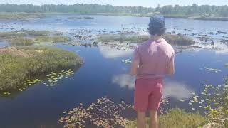 Canoe Ride and Fishing on Lake laurention.