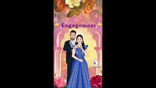 Animated Engagement Invitation Video | Ring Ceremony Invitation Video #shorts #weddingshorts