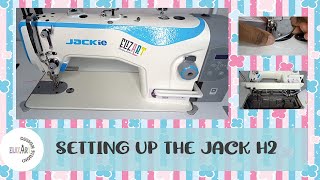 SETTING UP MY INDUSTRIAL SEWING MACHINE | JACK H2