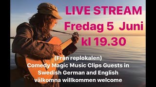 Carl-Einar Häckner comedy show LIVE STREAM fredag 5 Juni kl 19.30