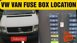 Volkswagen luton /Van fuses & relay location