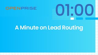 A Minute on Lead Routing