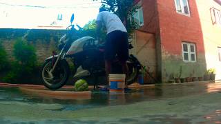 APACHE 200 4V WASHING BIKE WITH SLOW MOTION.😀  #23