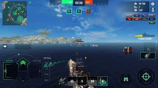 Gneisenau Gameplay with fleet members (61K Damage 2 Kills)