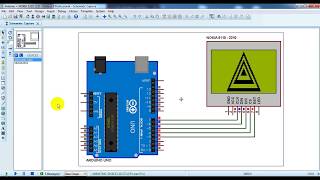 Arduino with NOKIA 5110 LCD - Proteus simulation