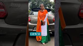 GRWM #grwm #grwmoutfit #15august #independenceday #shorts #youtubeshorts #ytshorts #india #proud