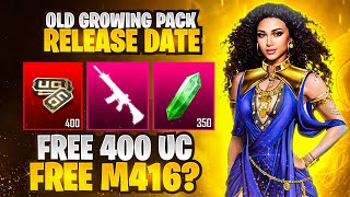 OMG 😱 New Character | Growing Pack Official Release Date | Old Growing Pack Is Back? | Pubgm