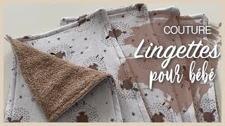 TUTO COUTURE | Lingettes pour bébé, idée cadeau de naissance