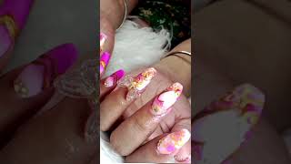 Nail extension with advance art by Arshia Ghosh ( contact 9874953336)