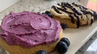 #galletas con moras azules y crema de queso que se deshacen en tu boca. #cookie #crumble  #copycat