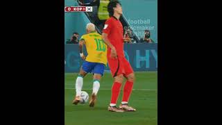 Neymar skills vs Referee and Korean