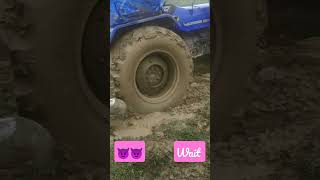 HMT Tractor Stuck in the mud and pulling out, Excavator.#short #ytshorts #tractor #tractorstunt