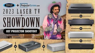 What Is The Best Ultra Short Throw Projector? 2023 Laser TV Showdown Results UST Projector Shootout