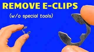 How to Remove E-Clips WITHOUT an E-Clip Tool (Horseshoe Fastener Removal Tutorial)