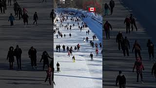 Skating Ottawa's Rideau Canal | #Shorts