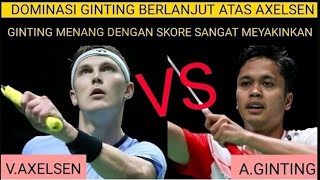 😎 KEMENANGAN BERSEJARAH NIH! Anthony Sinisuka Ginting vs Victor Axelsen. Badminton Bulutangkis