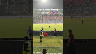 Nitish Rana Batting Practice At Ekana Stadium #nitishrana #batting #cricket #practice #viral