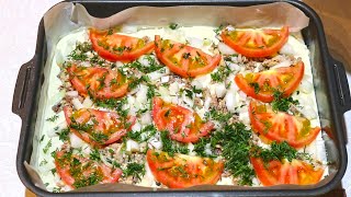 Заливной ПИРОГ на КЕФИРЕ/С рыбной консервой/Fish Pie