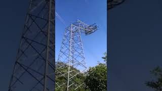 Never seen a Hi tension tower Demolition 📹 #demolition #Hitension