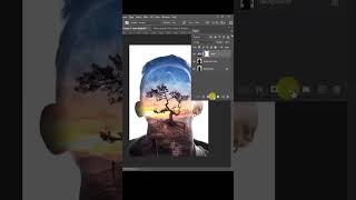 Double Exposure Portrait in Photoshop #shorts videos | Artisa 23