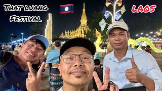 Boun That Luang (Festival) Vientiane Laos Festival 2023 Walking Tour 🇱🇦