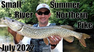 Indiana Kayak Fishing: Small River Summer Pike 7/3/22