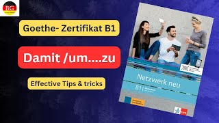 Damit / um...zu | B1 Grammar | B1