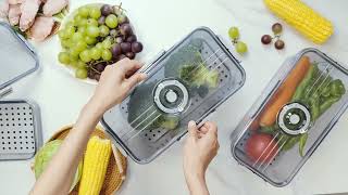 Fridge Organization idea---vegetable storage boxes