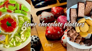 Asmr | filling plate with sweets