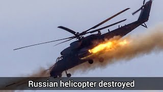 Moment Russian Helicopters Shot Down