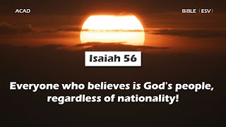 【 Isaiah 56 】Everyone who believes is God's people, regardless of nationality! ｜ACAD Bible Reading