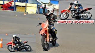 LATIHAN SUPERMOTO HONDA CRF 150 DI STADION KANJURUHAN - MALANG