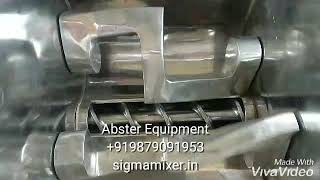 Sigma mixer extruder for high viscos mixing