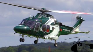 Leonardo AW169 medical helicopter at Redhill Aerodrome