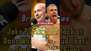 Jake Paul Fires Back at Dana White in a Feud That’s Shaking Up the Fight World! #JakePaul #DanaWhite