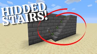 How To Build a Hidden Staircase In Minecraft. (A self explanatory Redstone build)