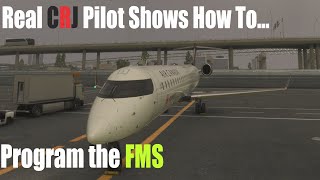 CRJ-900 FMS Programing (Real CRJ Pilot) [MSFS] Boris CRJ sound Mods #msfs2020 #crj #flightsimulator