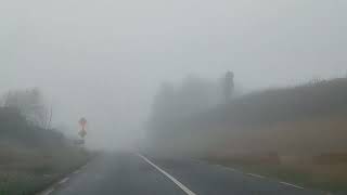 foggy blanket hall ireland weather dangerous to drive #ontheroad